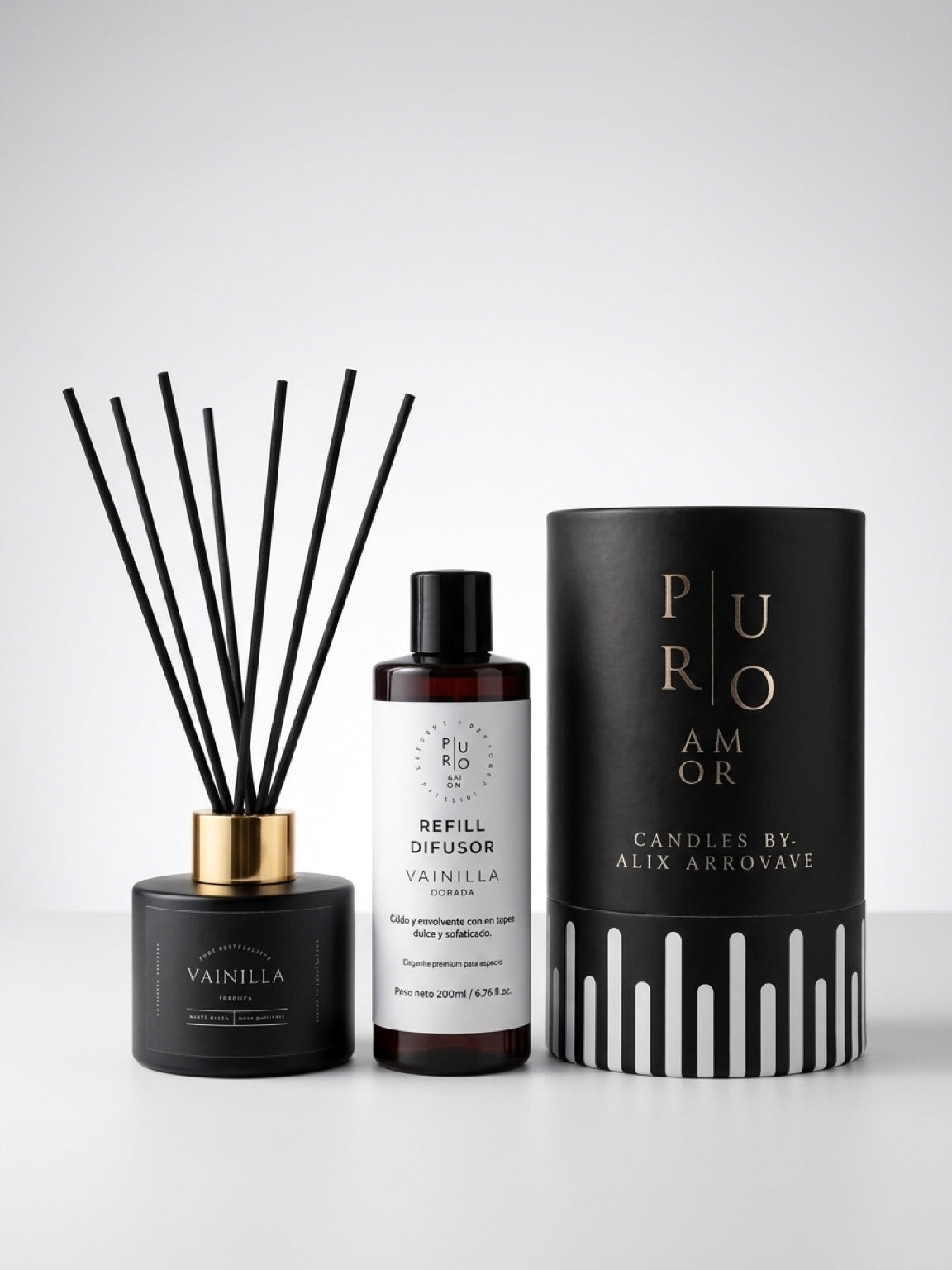 Vainilla Dorada | Kit Difusor