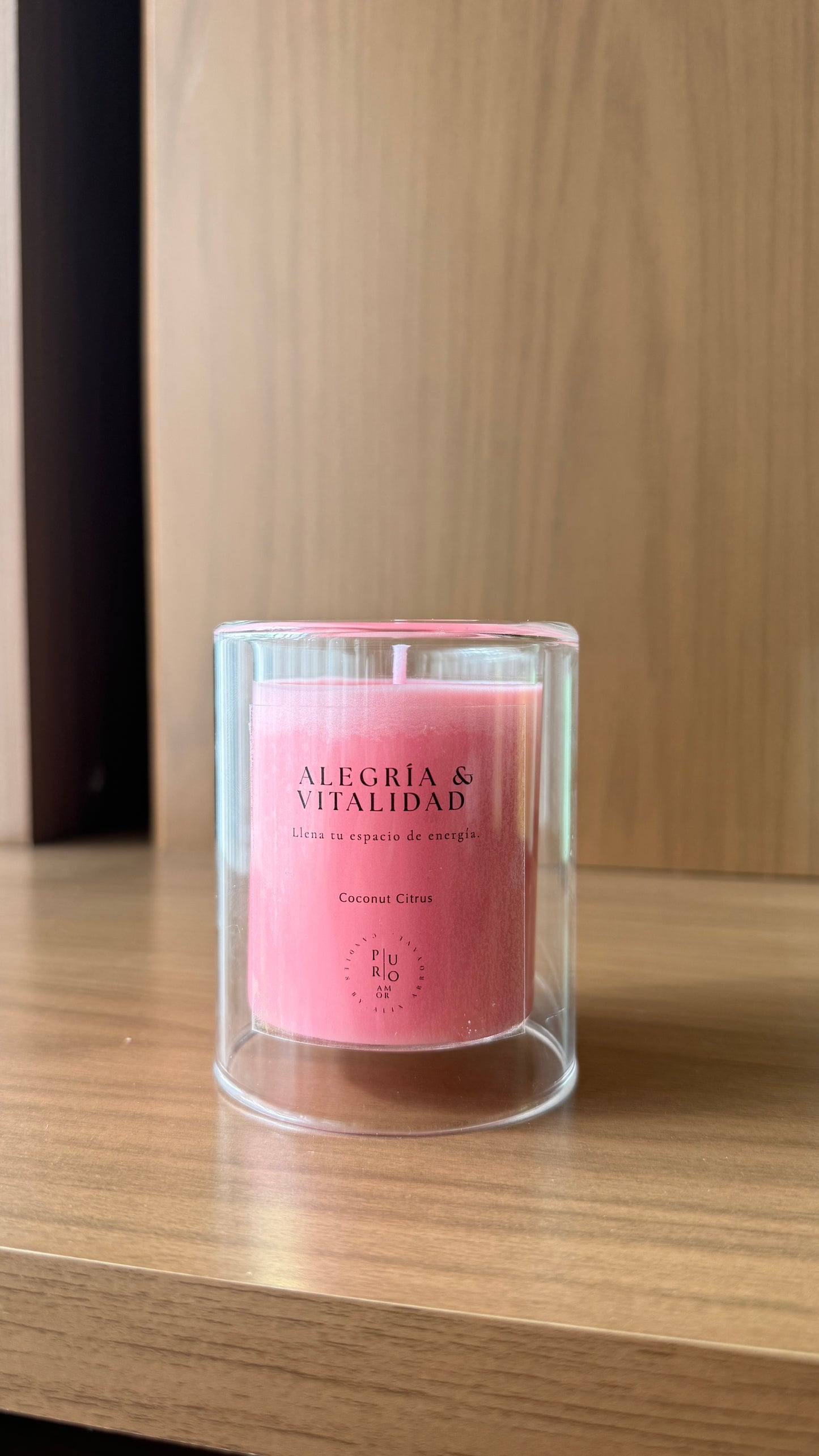 Alegría & Vitalidad | Vela aromática doble pared