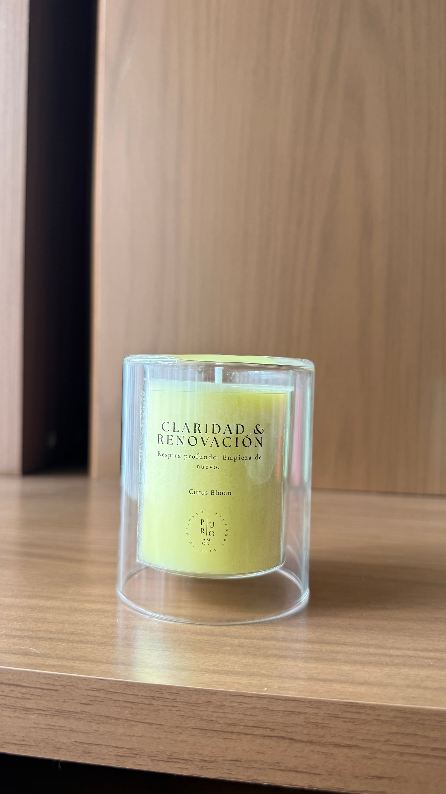 Claridad & Renovación | Vela aromática doble pared