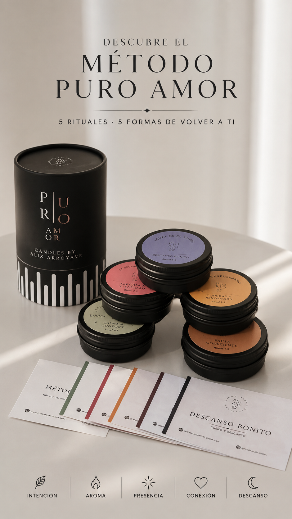 Ritual Descubre | Set de 5 Velas Mini