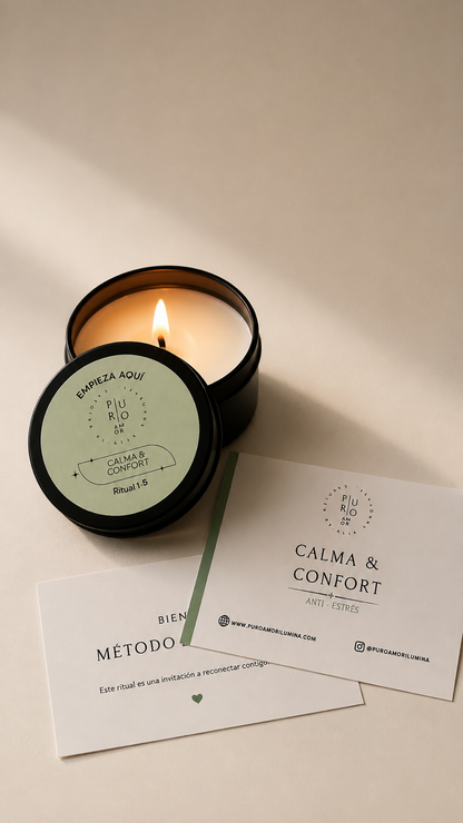 Calma & Confort | Vela Mini Ritual Descubre