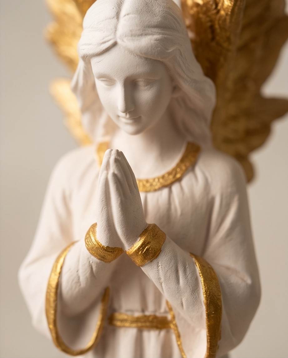 Ángel Custodio Decorativo – Pintado a Mano